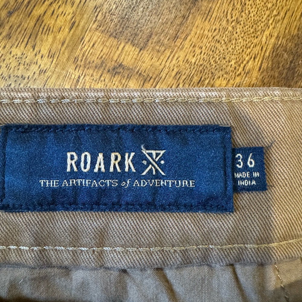 Roark Tan chinos size 36